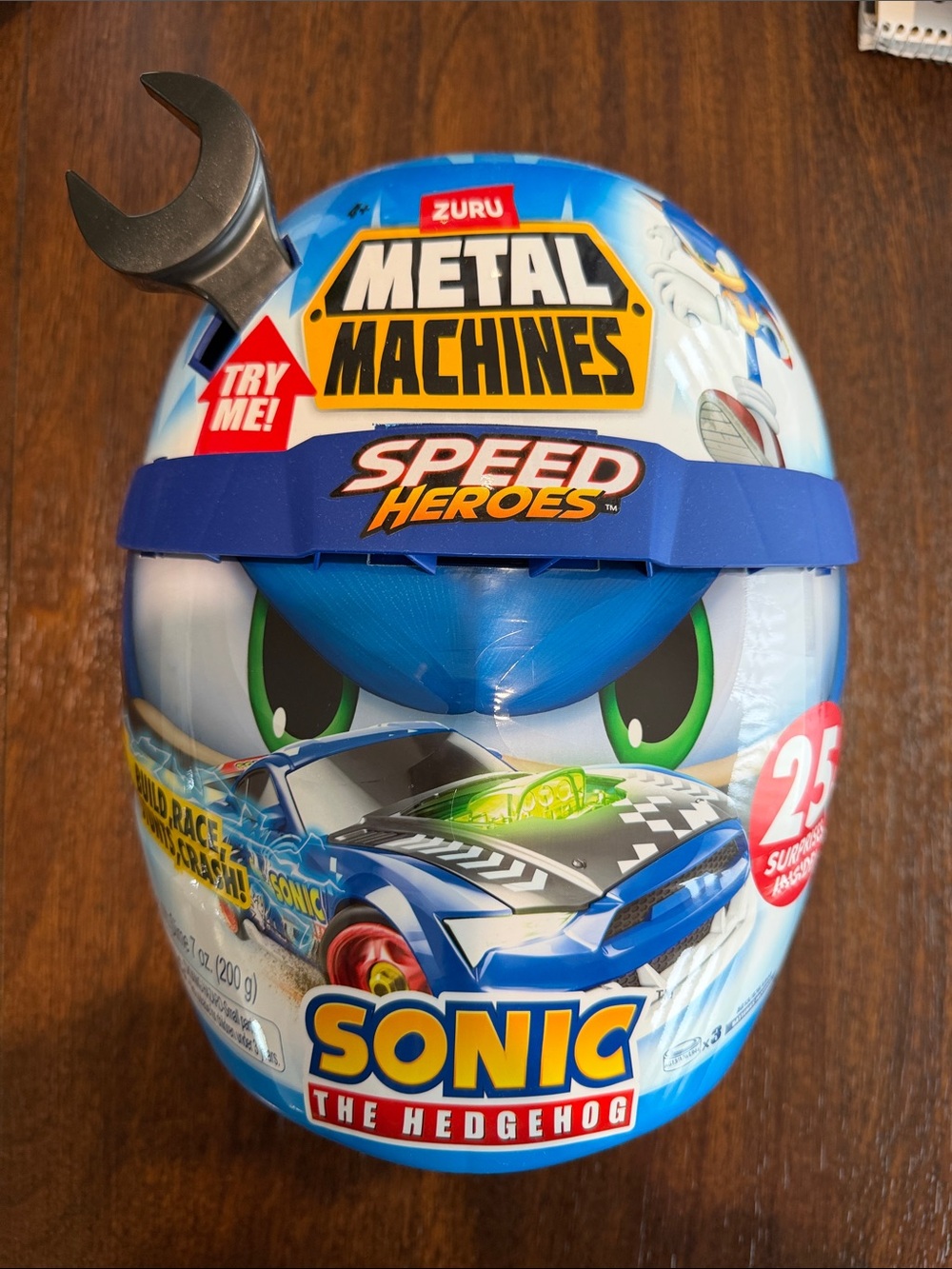 ZURU Metal Machines Speed Heroes Sonic The Hedgehog Egg - Blue